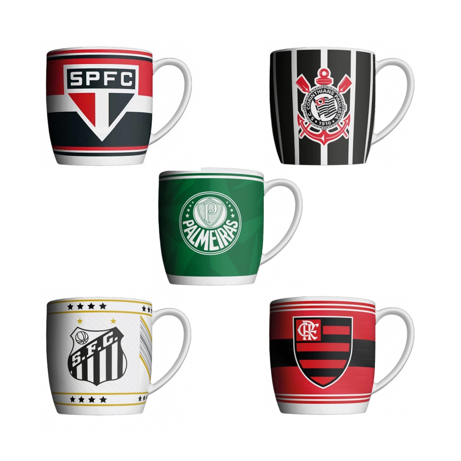 Caneca Porcelana – Coleção Times (Unidade 360ml) - Times: